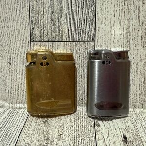Gold and Silver vintage Ronson Lighters